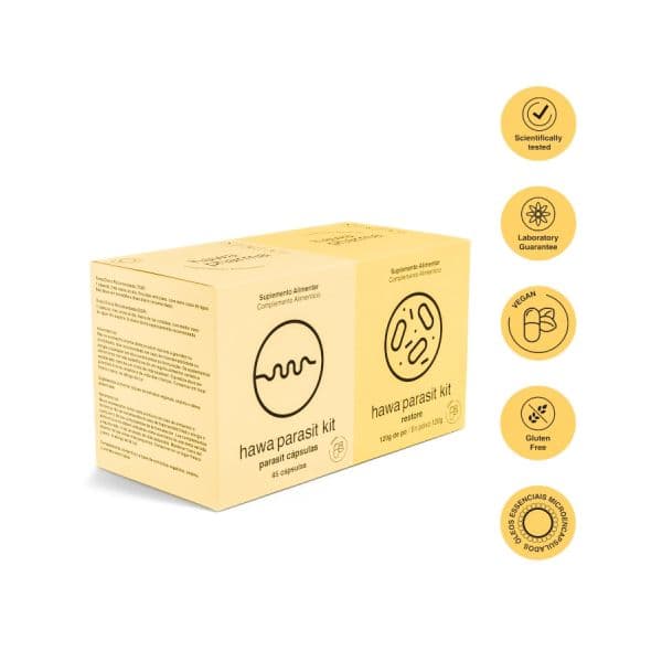 Hawa Parasit Kit 45 Cápsulas + 120g Pó