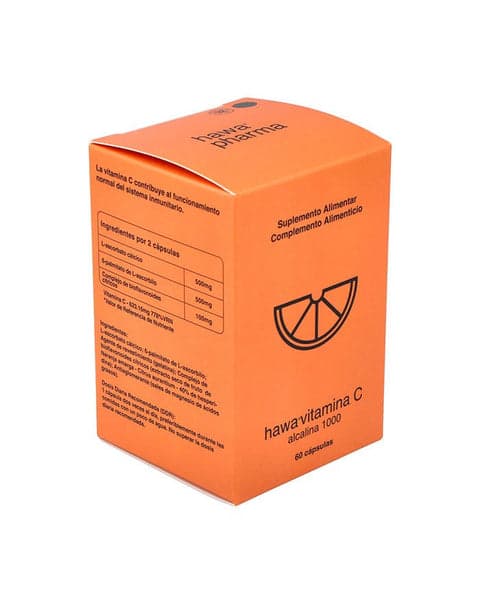 Hawa Vitamina C 100mg Alcalina 60 Cápsulas