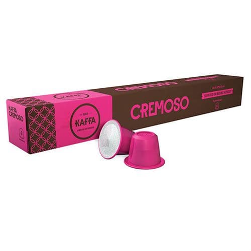 Cápsulas Café Kaffa Cremoso - Café Expresso | Intensidade 6 | Compatível Nespresso | 10 Cápsulas