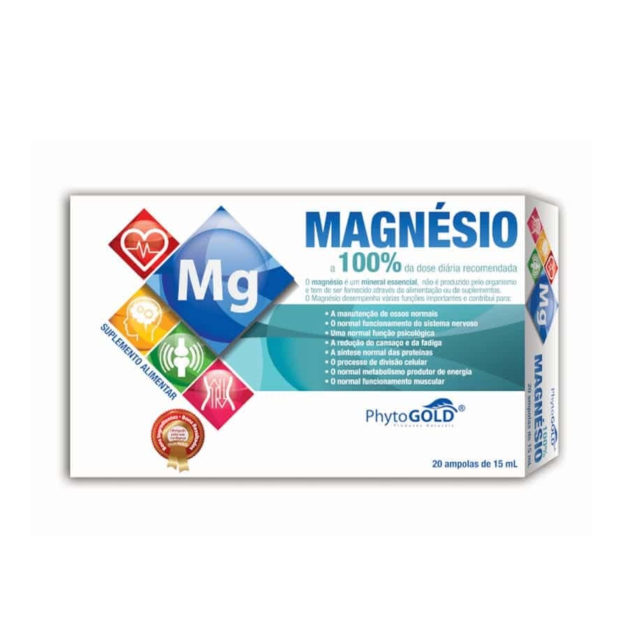 Magnésio 100% 20 ampolas Phytogold