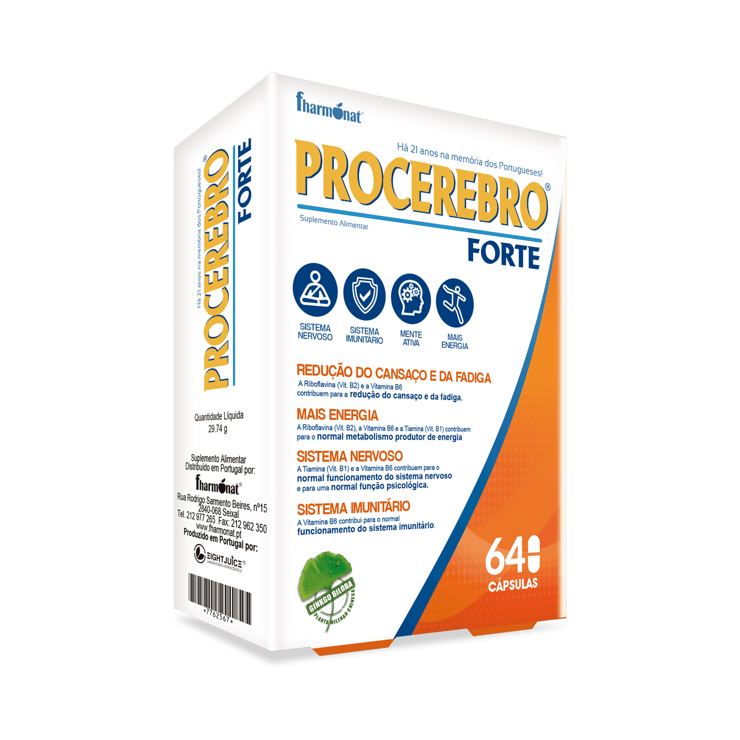 Fharmonat Procerebro Forte 64 Cápsulas