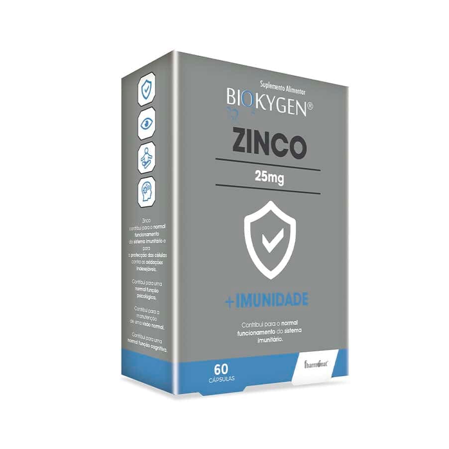 Fharmonat Biokygen Zinco 25mg 60 Cápsulas