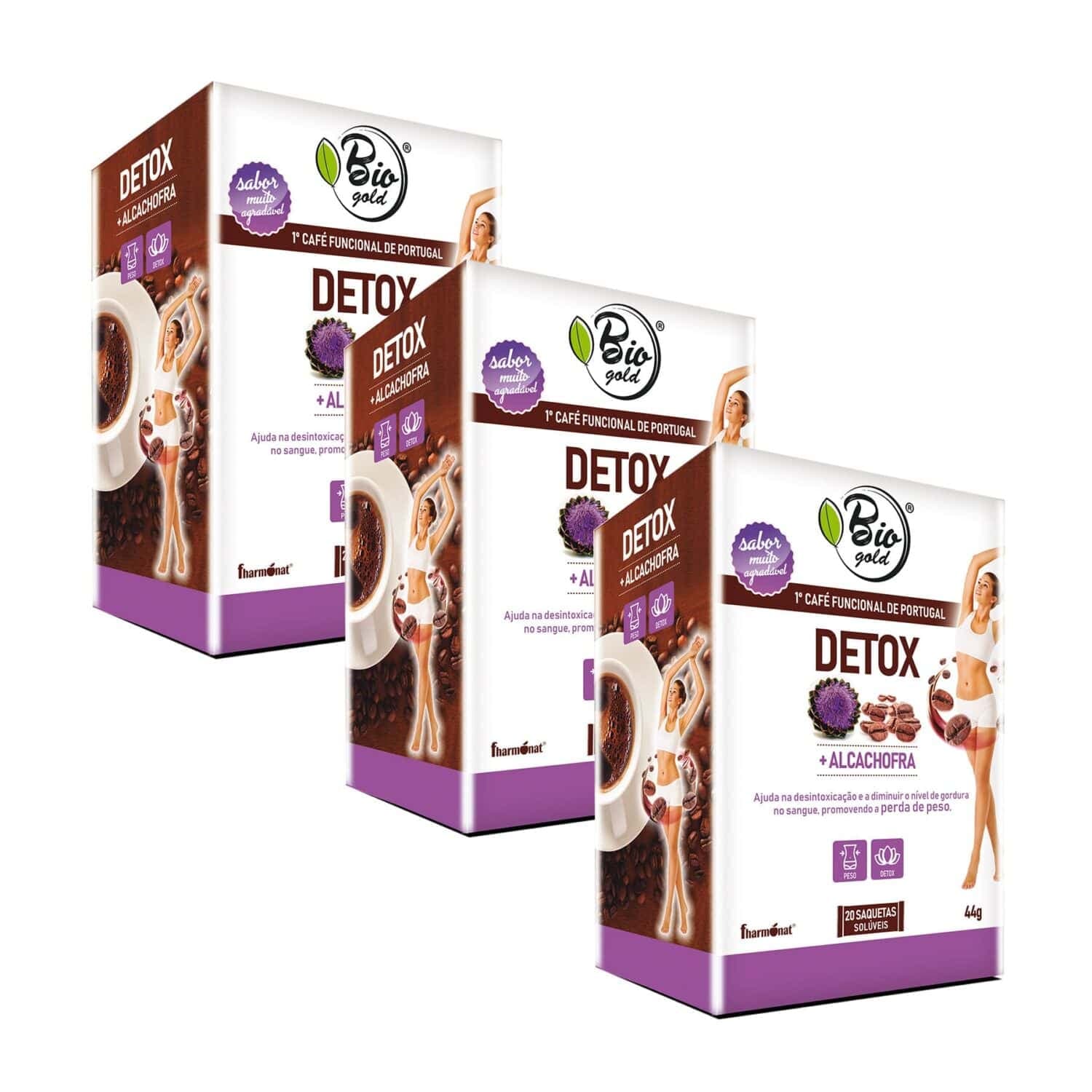 Fharmonat BioGold Detox Café Funcional Alcachofra 20 Saquetas