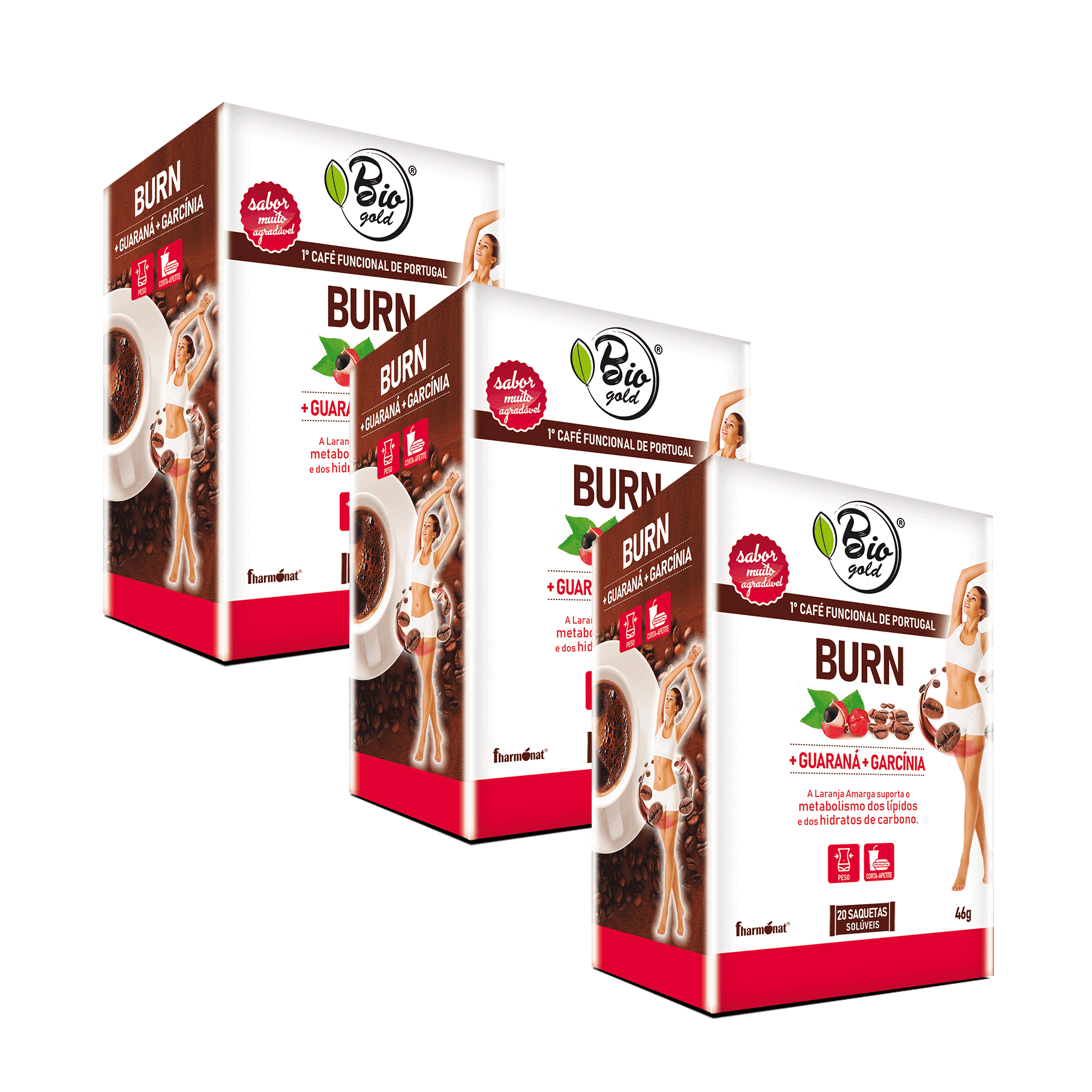 Fharmonat BioGold Detox Café Funcional Guaraná e Garcínia 20 Saquetas
