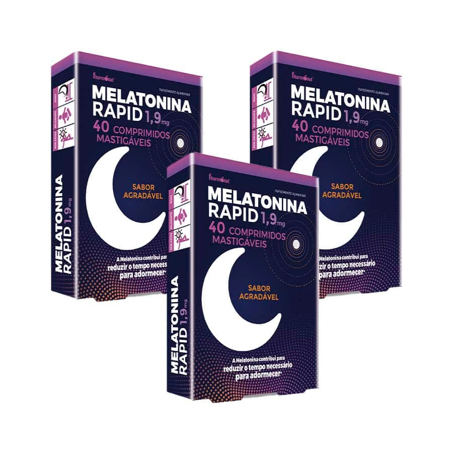 Melatonina Rapid 1,9mg Pack 3 x 40 Comprimidos Fharmonat