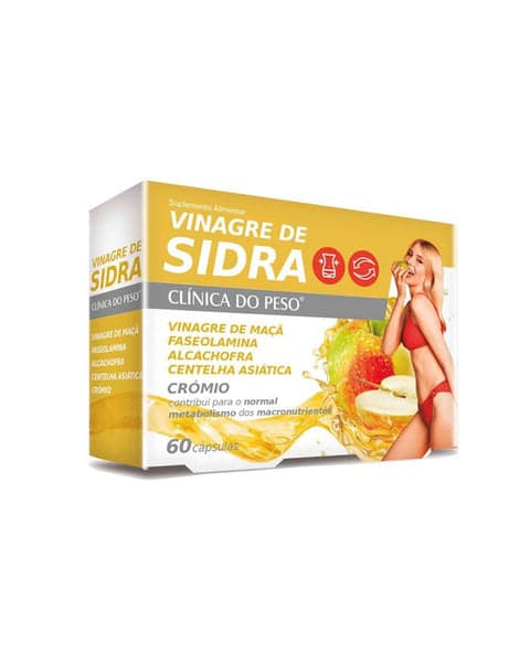 Fharmonat Vinagre De Sidra Clínica Do Peso 60 Cápsulas