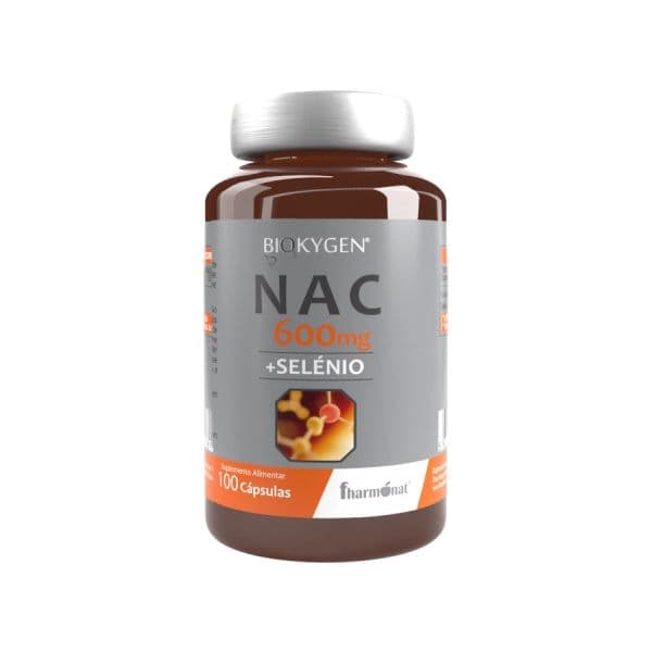Fharmonat NAC 600mg + Selénio 100 Cápsulas