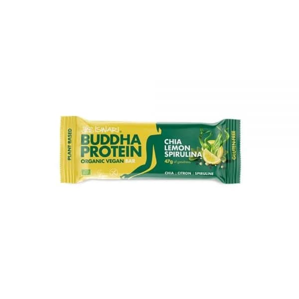 Iswari Buddha Protein Bar Chia Limão Spirulina 47g