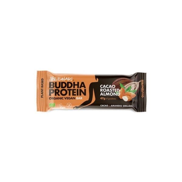 Iswari Buddha Protein Bar Cacau Amêndoa Torrada 47g