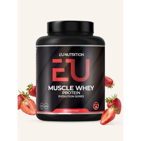 EU Nutrition Muscle Whey Protein Morango 2kg