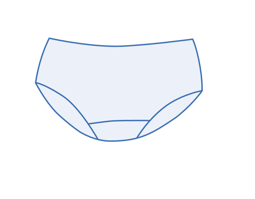 Cueca mulher SMS azul x25