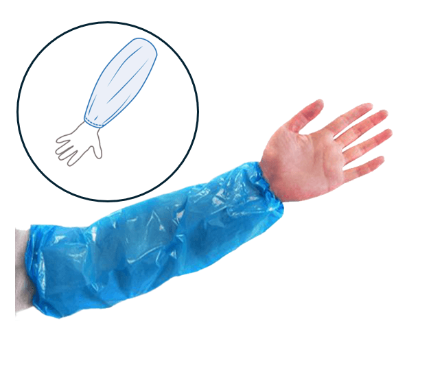 Manguitos ref.6073 cor azul