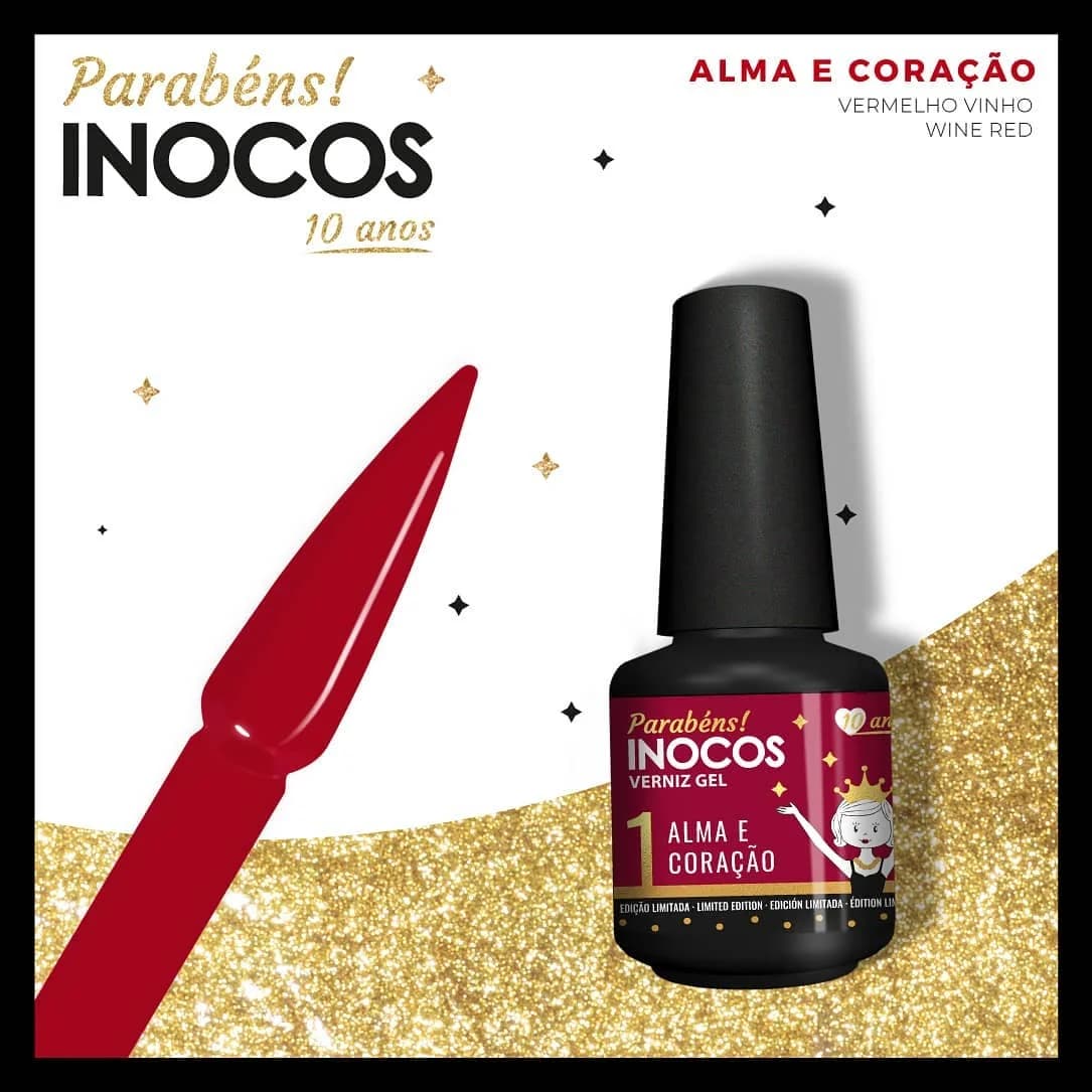 Verniz Gel Inocos – 250 - 1 Alma e Coração