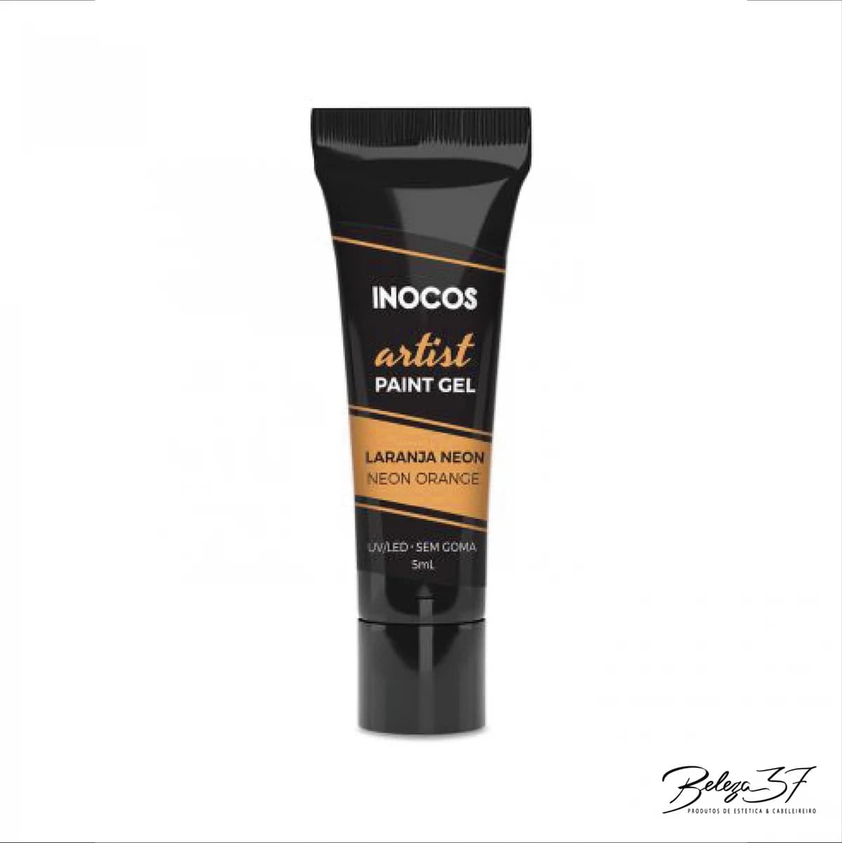 Paint Gel Artist Inocos 5ml - Laranja Neon
