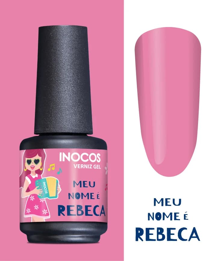 Verniz Gel Inocos – 286 - Meu Nome é Rebeca (Rosa Pastilha) 15ml