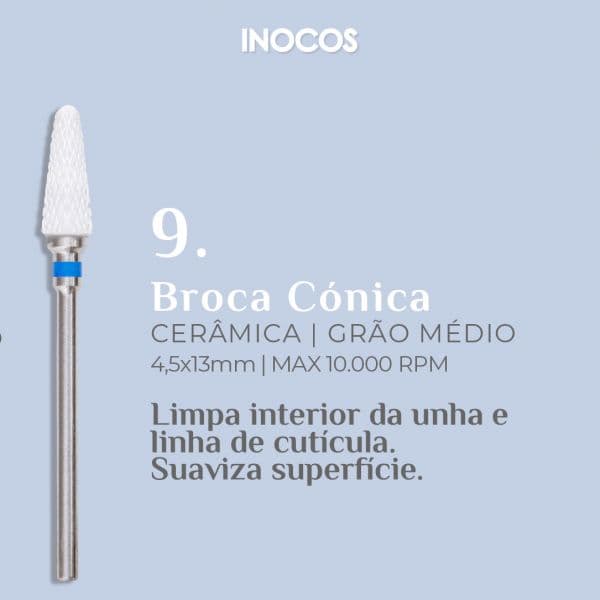 Inocos Broca Cónica Cerâmica Gramagem Média 9