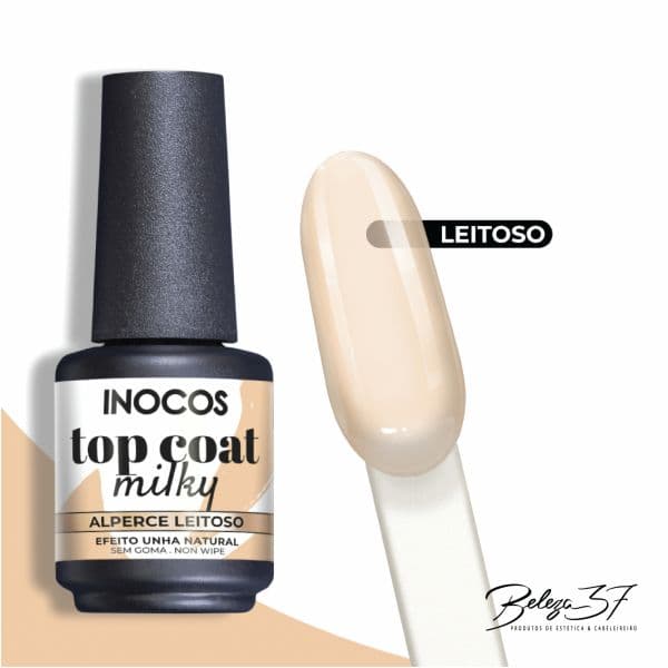 Inocos Top Coat Milky Alperce Leitoso
