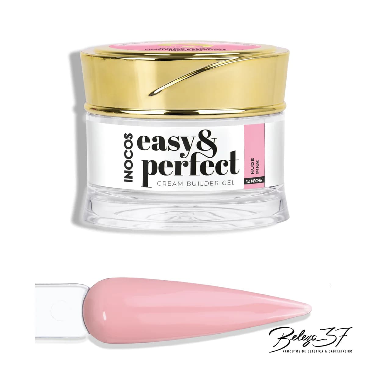 Gel Construção Inocos Easy & Perfect - Nude Pink 30g
