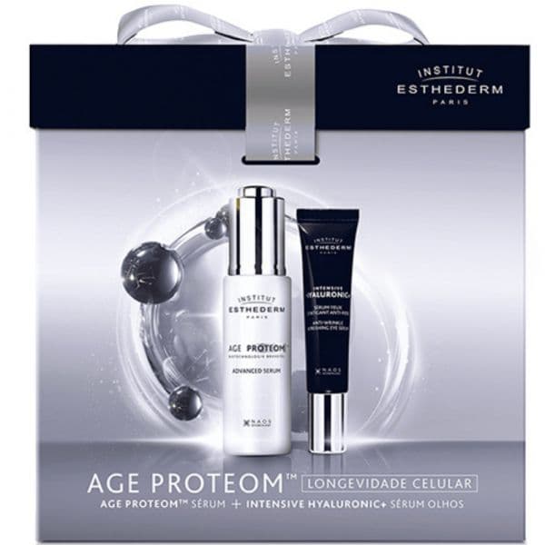 Esthederm Age Proteom Longevidade Celular Age Proteom Sérum 30ml + Intensive Hyaluronic Sérum Olhos 15ml Coffret