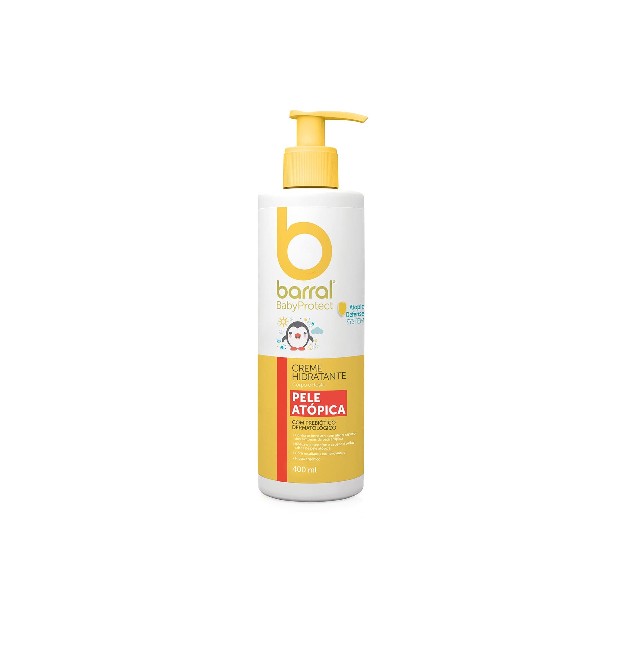 Barral BabyProtect Creme Hidratante Pele Atópica 400mL