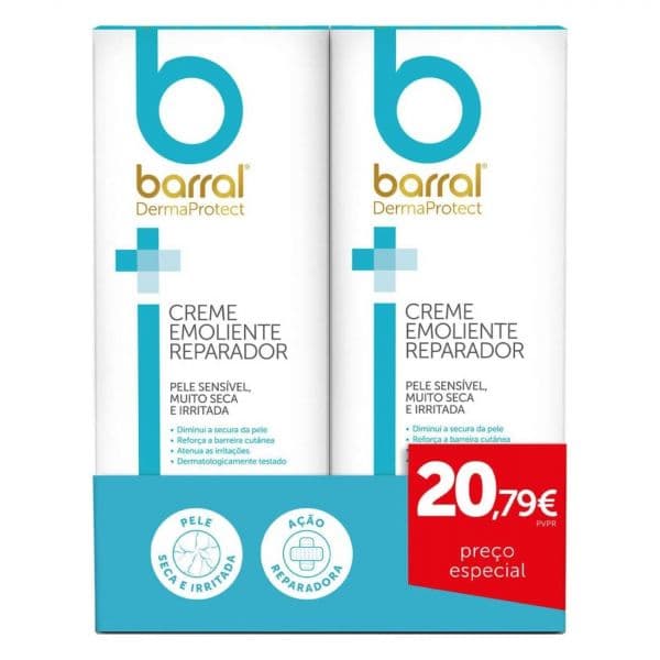 Barral DermaProtect Creme Emoliente Reparador 2x200ml