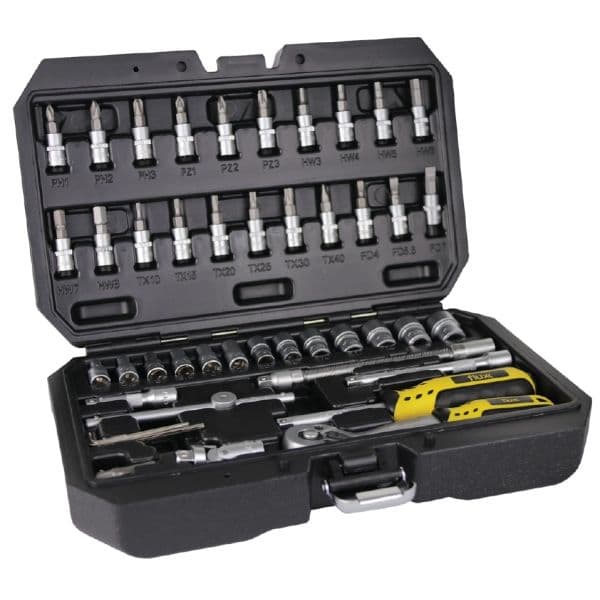 Flux Chave Caixa Cromo Vanadium 46 Peças 1/4 - 1250470124