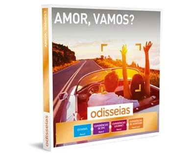 Pack Presente Odisseias - Amor, vamos | Experiência de Spa, Gourmet ou Aventura para 1 ou 2 Pessoas