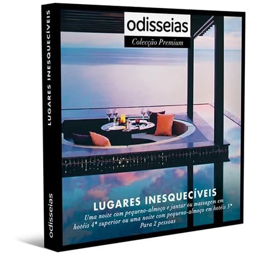 Pack Presente Odisseias - Lugares Inesquecíveis | Experiência de 1 Noite | Peq. Almoço e Opção Jantar | 2 Pessoas