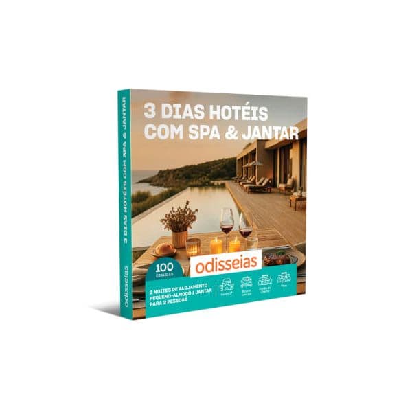 Odisseias 3 Dias Hotéis & Spa com Jantar | 100 Hotéis à Escolha