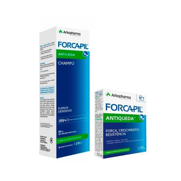 Arkopharma Forcapil Pack Shampoo 200ml + Antiqueda 30 Cápsulas
