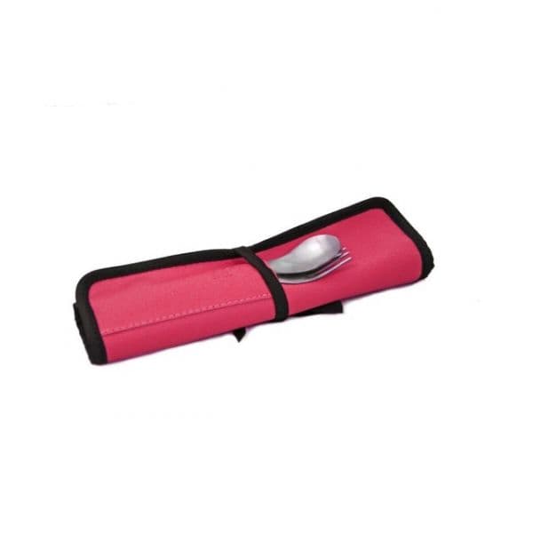 Smartlunch Individual Rosa e Talheres Inox