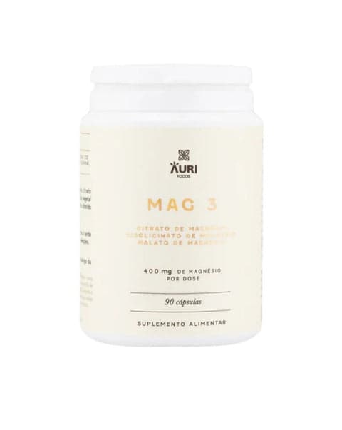 Auri Foods Mag3 Magnésio Cápsulas 90 Cápsulas