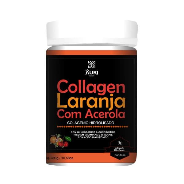 Auri Foods Colagénio Laranja com Acerola 300g