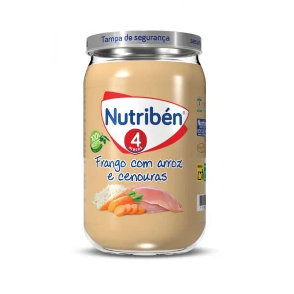 Nutribén Boião 4 Frango Arroz Cenoura 235g