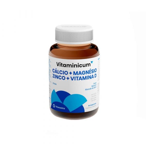 Vitaminicum Cálcio + Magnésio + Zinco + Vitamina D 90 Comprimidos