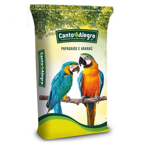 Canto Alegre Mistura de Sementes com Fruta para Papagaios 15 kg
