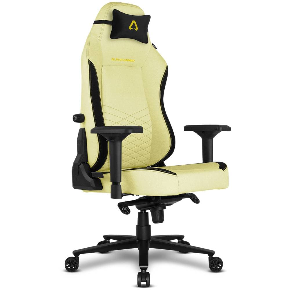Cadeira Alpha Gamer Alegra Fabric Yellow / Black