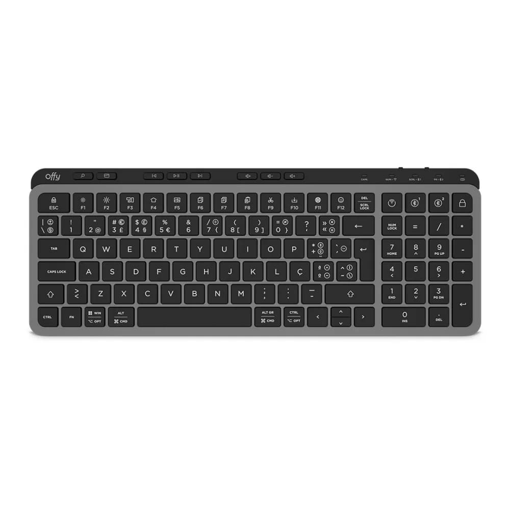 Offy Flexi Mid Teclado multi-dispositivo Wireless / Bluetooth PT - Império Multimédia