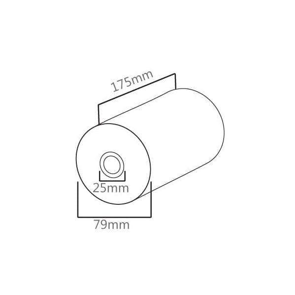 Rolo Papel Térmico 76x175x25 1un. - 1211045