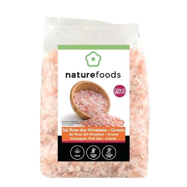Naturefoods Sal Rosa dos Himalaias Grosso 1Kg