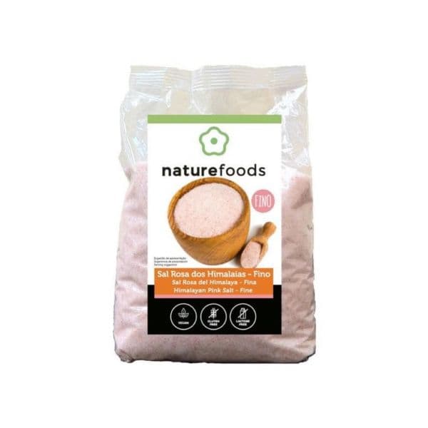 Naturefoods Sal Rosa dos Himalaias Fino 1Kg