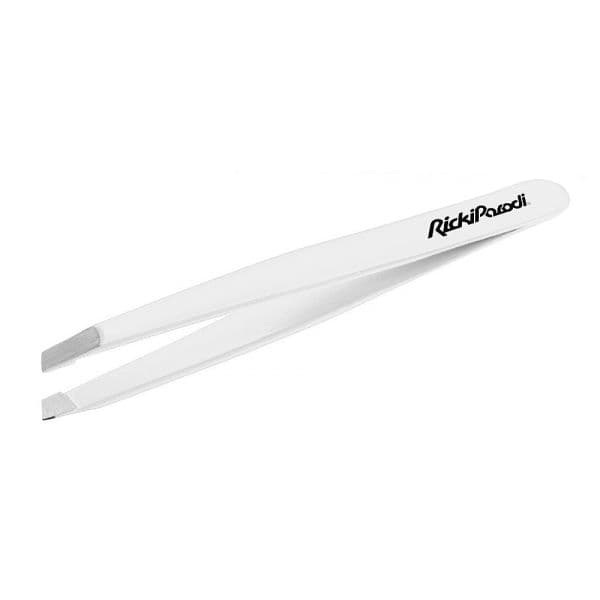 Ricki Parodi Pinça Oblíqua Branca Inox 9cm