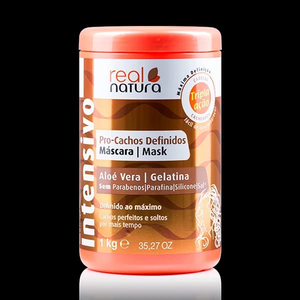 Real Natura Máscara Capilar Int Pro Cachos Definidos 1kg