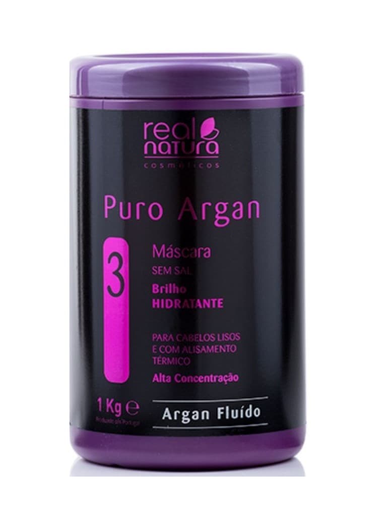 Real Natura Mascara Sem Sal Puro Argan 500Ml