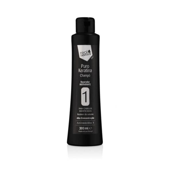 Real Natura Puro Keratina Shampoo sem Sal 300ml