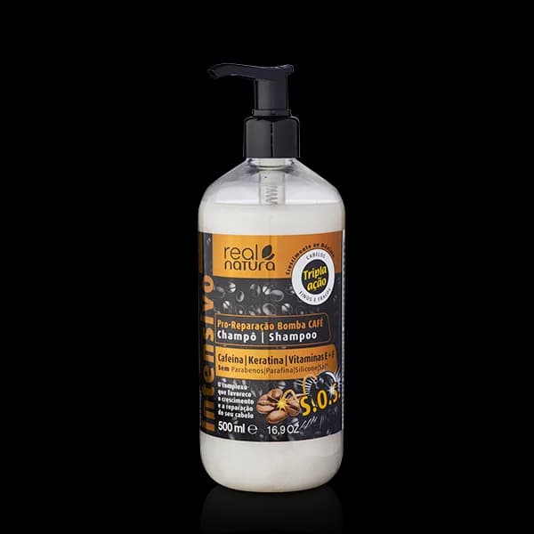 Real Natura Pro Vitamina Bomba Cafe Shampoo 500ml