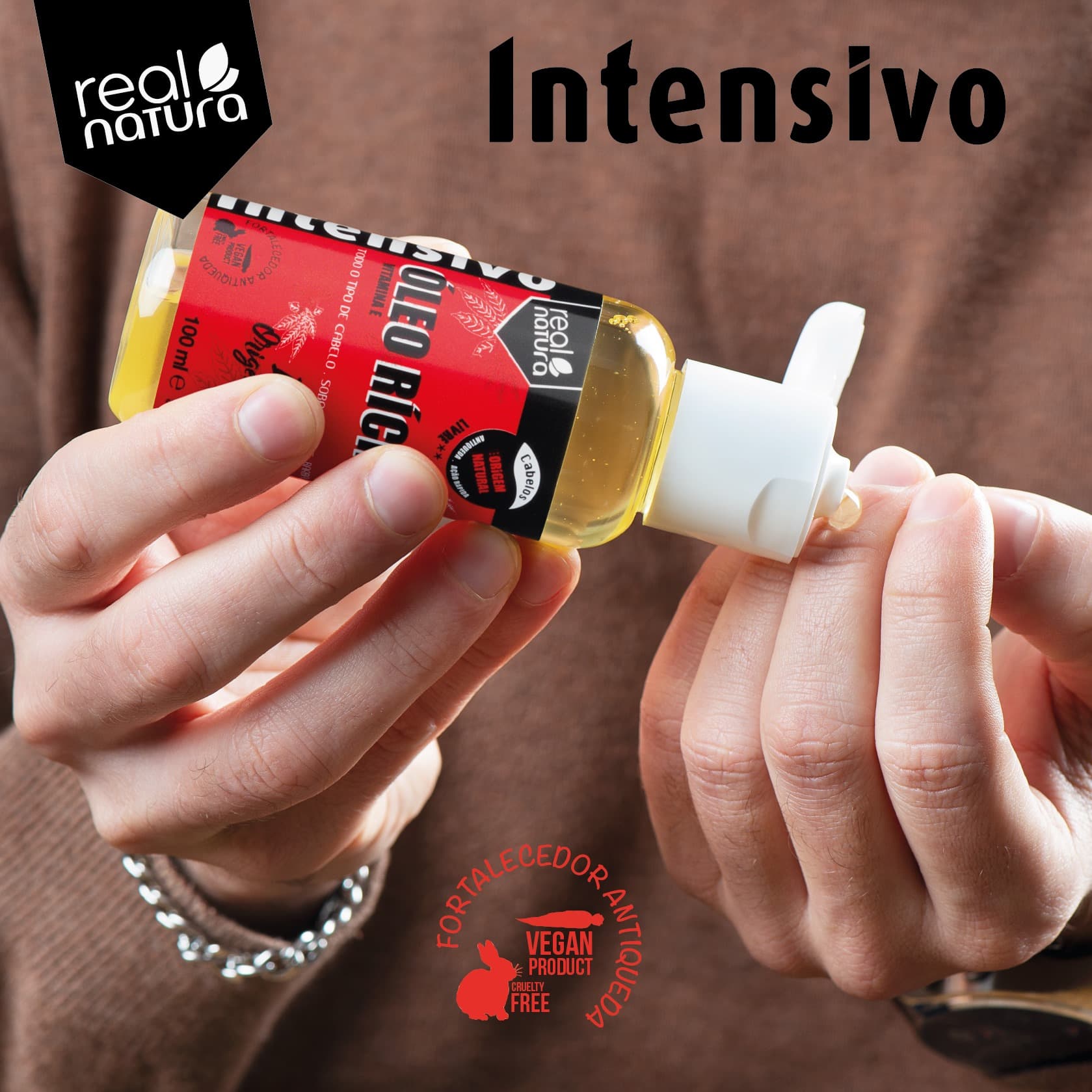 Real Natura Óleo de Rícino + Vitamina E 100ml