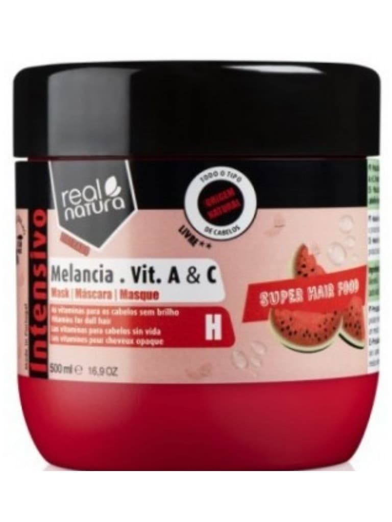 Real Natura Máscara Super Hair Food Melancia 500ml