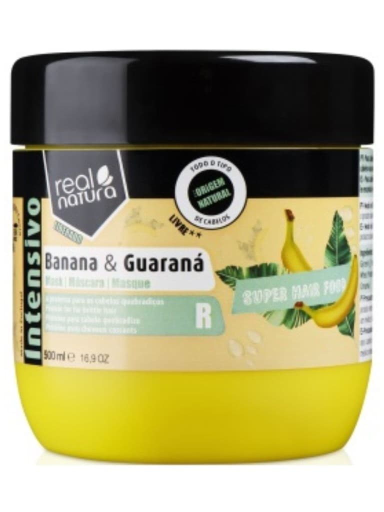 Real Natura Máscara Super Hair Food Banana e Guaraná 500ml