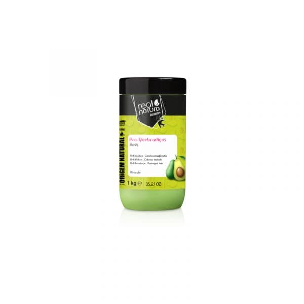 Real Natura Máscara Pro Quebradiços Abacate 1kg